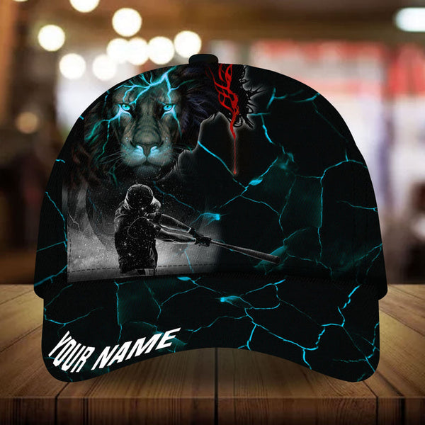 Max Corners Navy Baseball Lion Flash Custom 3D Cap