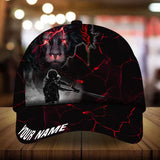 Max Corners Red Baseball Lion Flash Custom 3D Cap