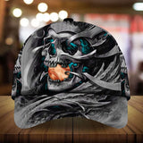 Maxcorners Lava Skull Grey Cap