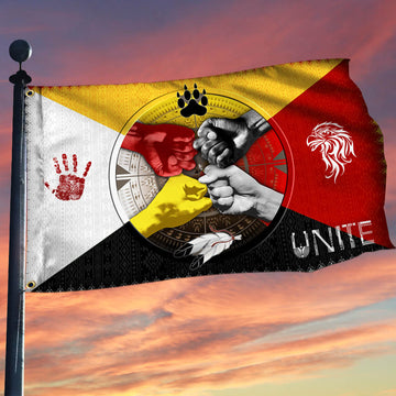 Maxcorners Native American Medicine Wheel Grommet Flag