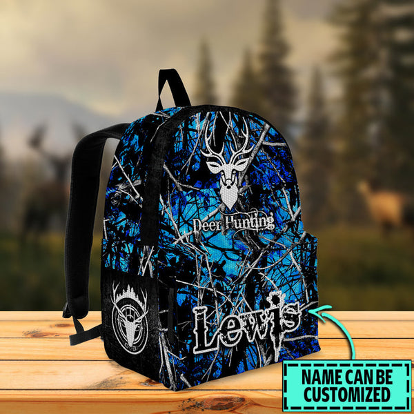 Maxcorners Deer Hunting Camo Name Personalized Backpack