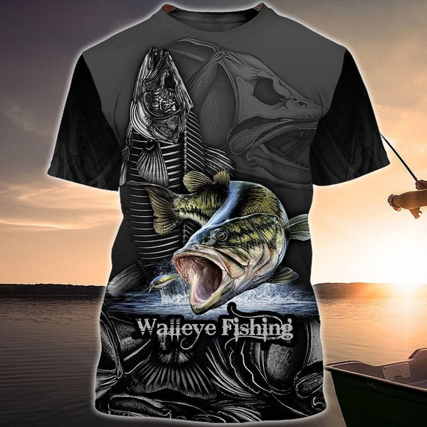 Maxcorners Walleye Fishing Unisex 3D Shirt