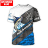 Maxcorners Marlin Fishing Jump In Boat Personalized Name 3D Shirt