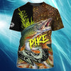 Maxcorners Pike Fishing Unisex 3D Shirt