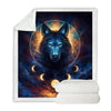 Maxcorners Native Wolf Native American Blanket