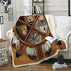 Maxcorners Wolf Animal Dreamcatcher Blanket Native American Style