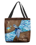 Maxcorners Personalizable Turtle All-Over Tote