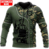 Maxcorners Personalized Name Camo Carpenter 3D All Over Printed HU120