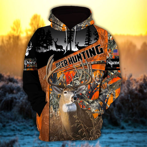 Personalized Premium Deer Hunting 3D Multicolor Shirt For Hunting Lover
