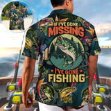 Maxcorners Unisex Fishing If I Have Gone Missing I Have Gone Fishing Hawaiian Shirt