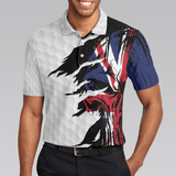 Max Corners Skull United Kingdom Ripped Golf 3D Custom Polo Shirt