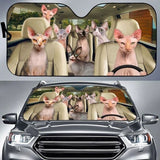 Maxcorners Sphynx Cat All Over Printed 3D Sun Shade