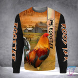 Maxcorners Rooster Near Your Farm All Over Printed Unisex Deluxe Hoodie