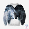 Maxcorners Love Horse 3D Printed Unisex Hoodie PT110103