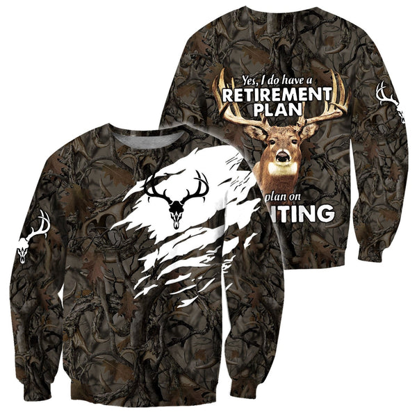 Maxcorners Deer Hunting 3D All Over Printed Hoodie