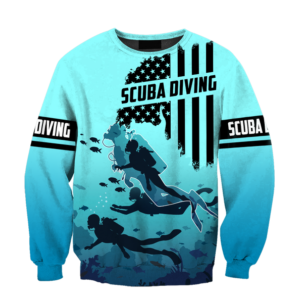 Maxcorners Scuba Diving America All Over Printed Shirt