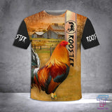 Maxcorners Rooster Near Your Farm All Over Printed Unisex Deluxe Hoodie