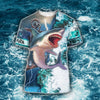 Maxcorners Fishing Ocean Blue 3D Shirt