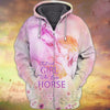 Maxcorners Girl Love Horse 3D Printed