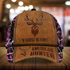 Max Corners American Hunter Leather Pattern 3D Multicolor Personalized Cap