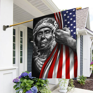 Maxcorners Native American-B Flag