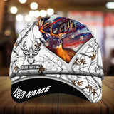 Max Corners Amazing US Flag Deer Hunting Camo Pattern 3D Multicolor Personalized Cap