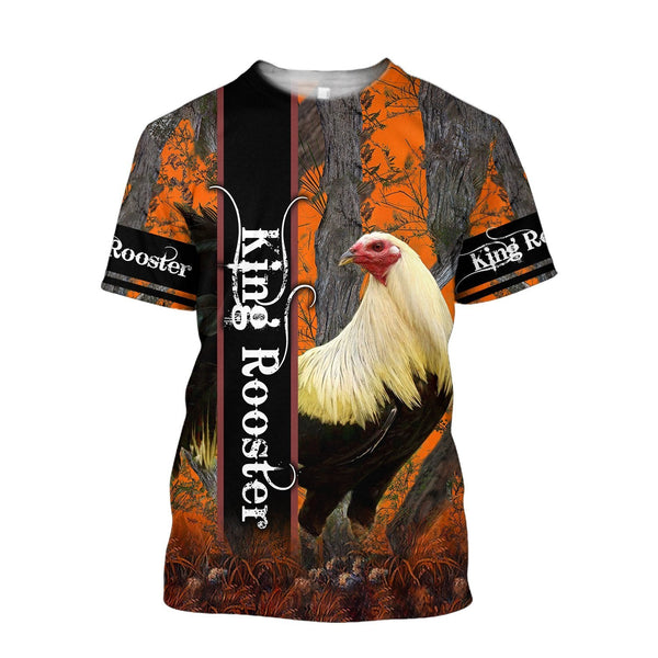 Maxcorners Rooster King Camo All Over Printed Hoodie