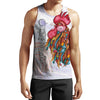 Maxcorners Rooster King Tribal Pattern All Over Printed Unisex Deluxe Hoodie