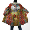 Maxcorners King Rooster 3D Over Printed Galaxy Unisex Deluxe Hoodie