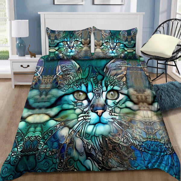 Maxcorners Beautiful Green Cats Bedding - Blanket
