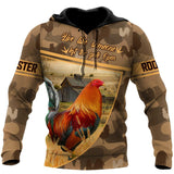 Maxcorners Rooster All Over Printed Hot Unisex Deluxe Hoodie