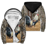 Maxcorners King Rooster All Over Printed Unisex Deluxe Hoodie