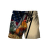 Maxcorners King Rooster American Flag All Over Printed Unisex Deluxe Hoodie