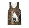 Maxcorners King Rooster 3D Over Printed Old Unisex Deluxe Hoodie