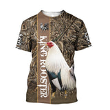 Maxcorners King Rooster 3D Over Printed Old Unisex Deluxe Hoodie