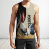 Maxcorners King Rooster American Flag All Over Printed Unisex Deluxe Hoodie