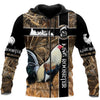Maxcorners White Rooster King Camo All Over Printed Hoodie