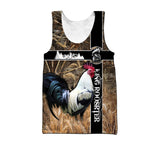 Maxcorners Rooster King Camo Fiead All Over Printed Hoodie