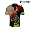 Maxcorners Personalized Firefighter Holding A Hammer 3D Shirt