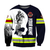 Maxcorners Personalized Firefighter In Black-And-White Photographs 3D Shirt