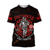 Maxcorners Personalized Firefighter Mystery 3D Shirt