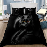 Maxcorners Beautiful Black Cat On The Night Bedding - Blanket