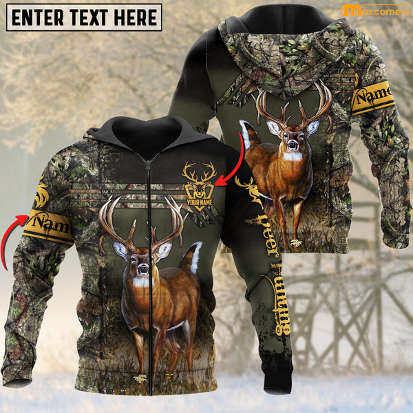 Maxcorners Deer Hunting Personalized 3D Shirts