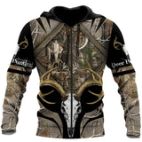 Maxcorners Deer Hunter 3D Over Printed Hoodie