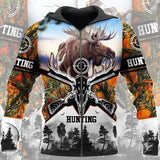 Maxcorners Deer Hunter 3D Over Printed Hoodie