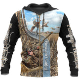 Maxcorners Pheasant Hunting 3D Over Printed Hoodie