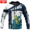 Maxcorners Bass Fishing Jumping Personalized Name 3D Shirt
