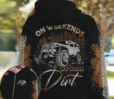 Maxcorners Jeep On Weekend We Wear Dirt 3D Over Printed Hoodie